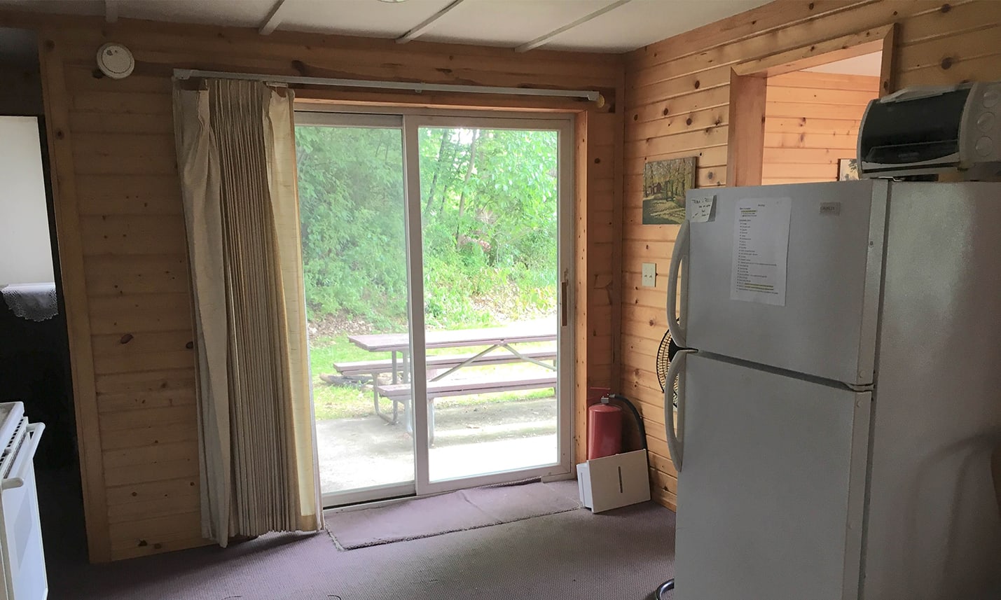 Camp Lacupolis Cabin Kitchen